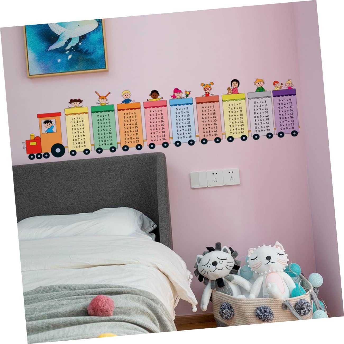 Baby Nursery Set Furniture - 대형 곱창 테이블 기차 벽 스티커,