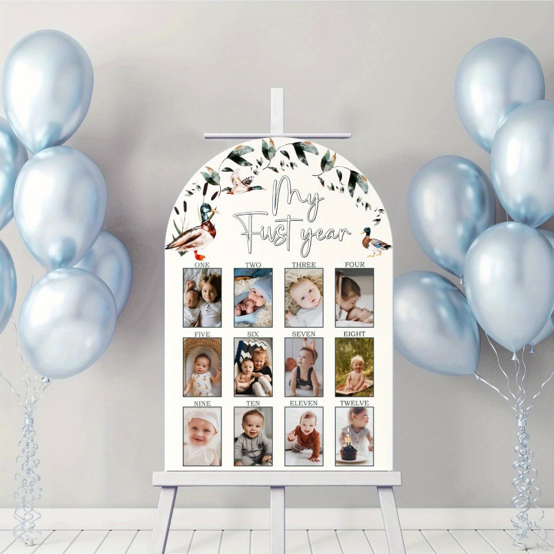 Baby Nursery Picture Frames - 1개입 나의 첫해 사진 보드 아기