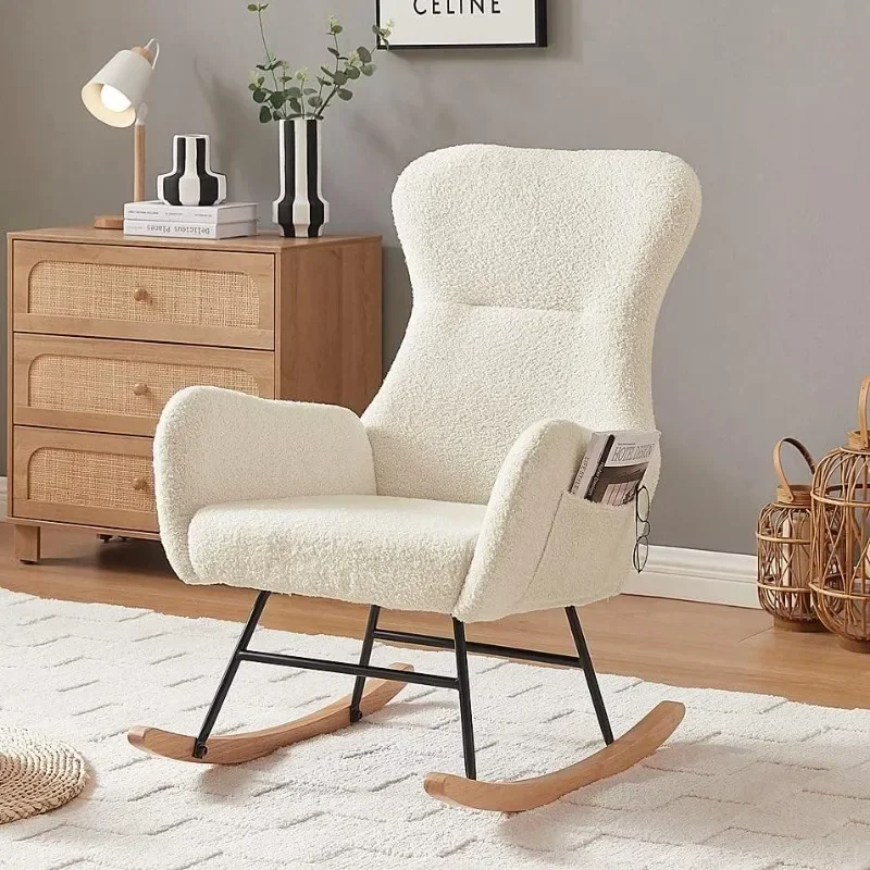 Baby Nursery Glider Chair - 한손즈 흔들의자 유아용, 모던 액센트 흔들의자,