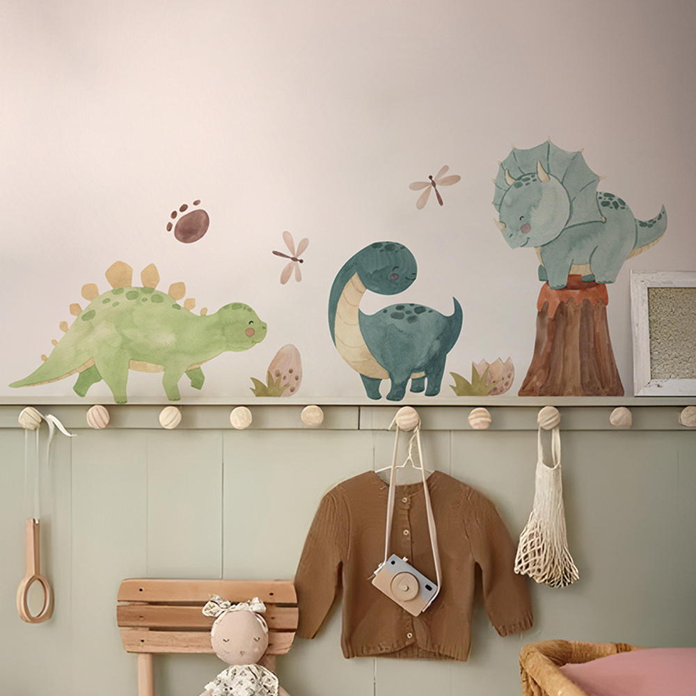 Baby Nursery Set Furniture - 공룡 벽 데칼, 디노 알파벳 벽