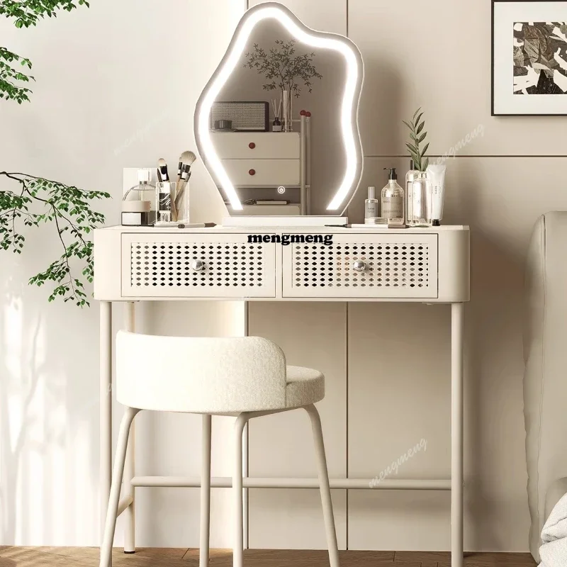 Drawer Dresser White - 화이트 노르딕 오거나이저 화장대 거울 서랍
