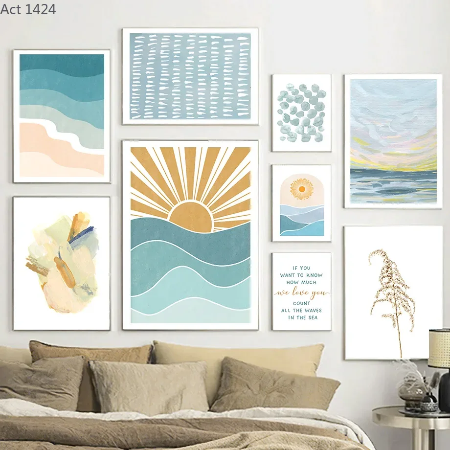 Baby Nursery Ocean - 일출 일몰 해변 바다 인용문 벽
