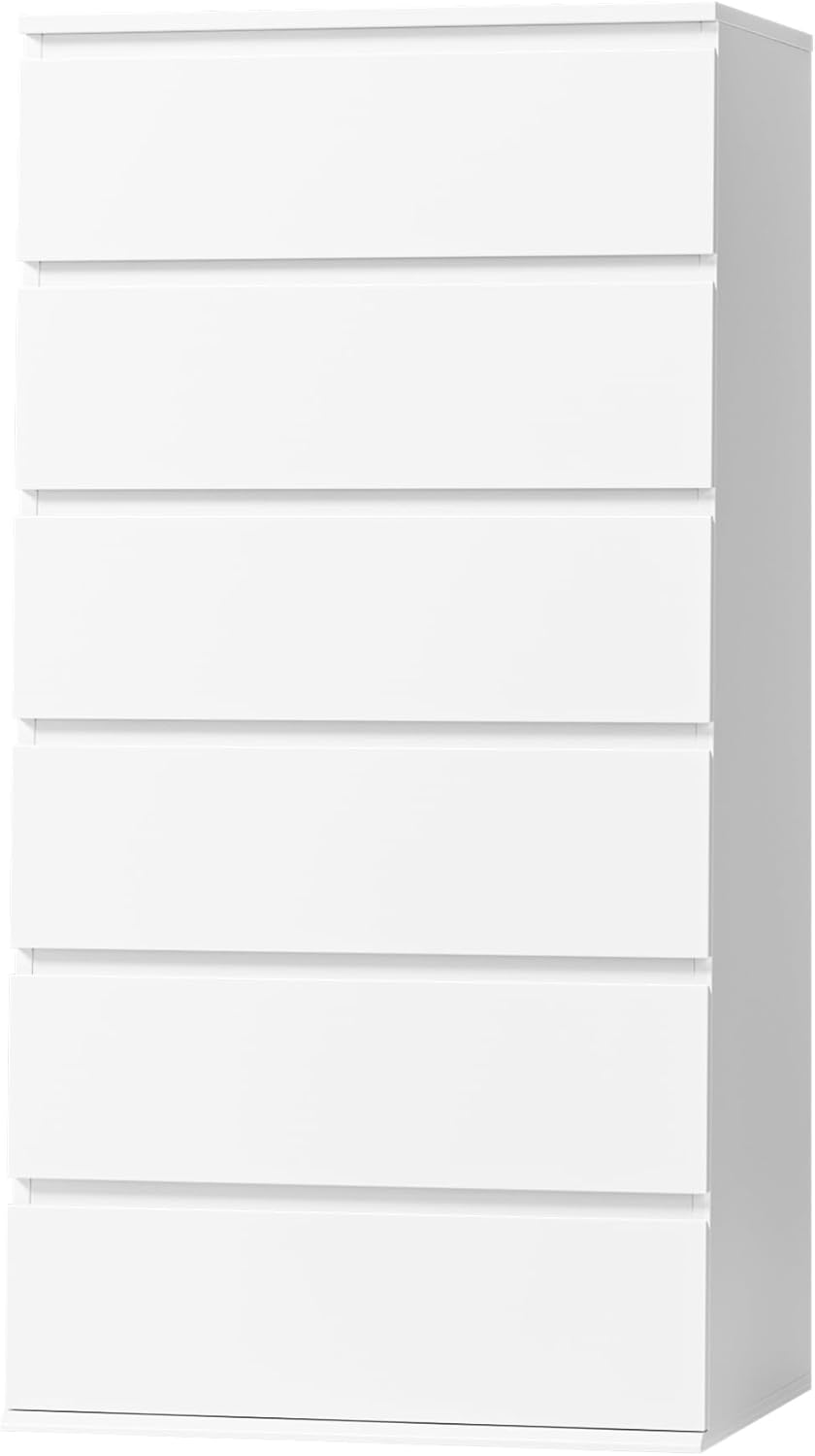 Drawer Dresser White - 현대적인 디자인의 흰색 원목 서랍장 (가정