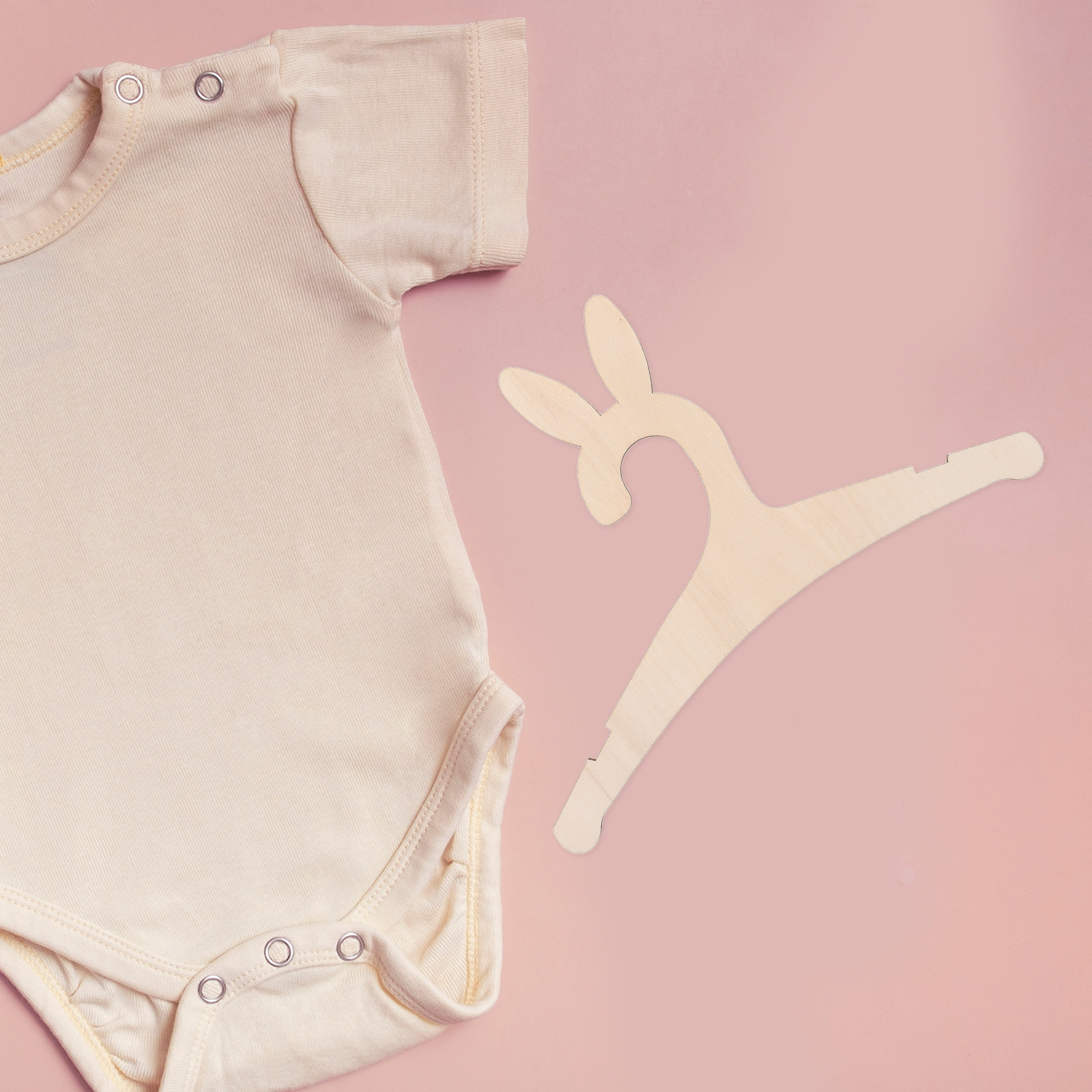 Baby Nursery Decor - 5Pcs DIY 나무 아기 옷 걸이
