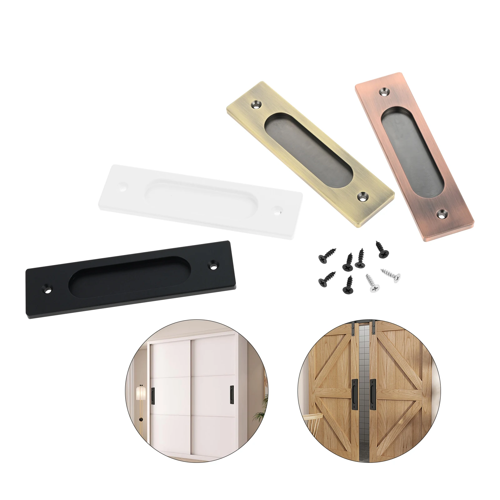 1개 슬라이딩 도어 핸들(나사 포함) 합금 헛간 문 옷 - Drawer Dresser White 리뷰 및 가격