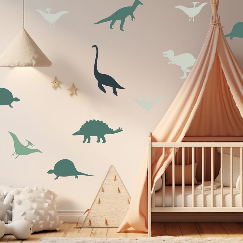 Boho 만화 동물 공룡 벽 스티커 소년 어린이 침실  - Baby Nursery Set Furniture 리뷰 및 가격