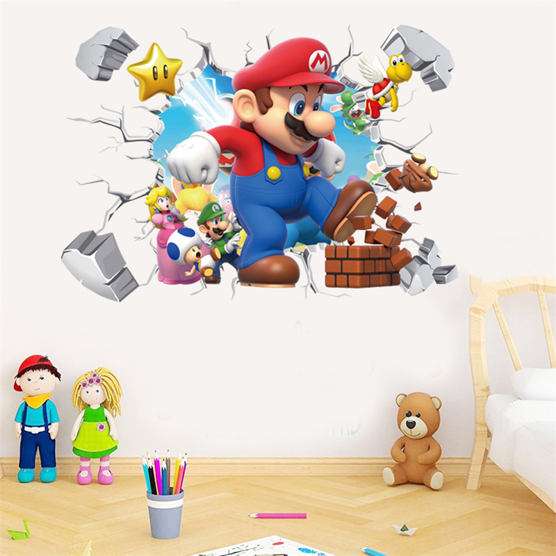 3D 만화 애니메이션 게임 캐릭터 벽 스티커 (아이 방 - Baby Nursery Set Furniture 리뷰 및 가격