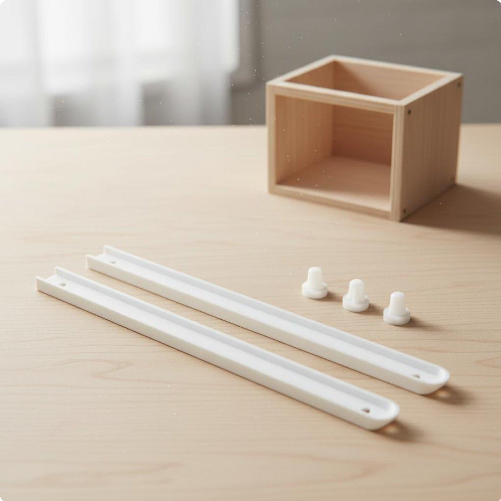 서랍 슬라이드 레일 화이트 19x15mm 플라스틱 레일 - Drawer Dresser White 리뷰 및 가격