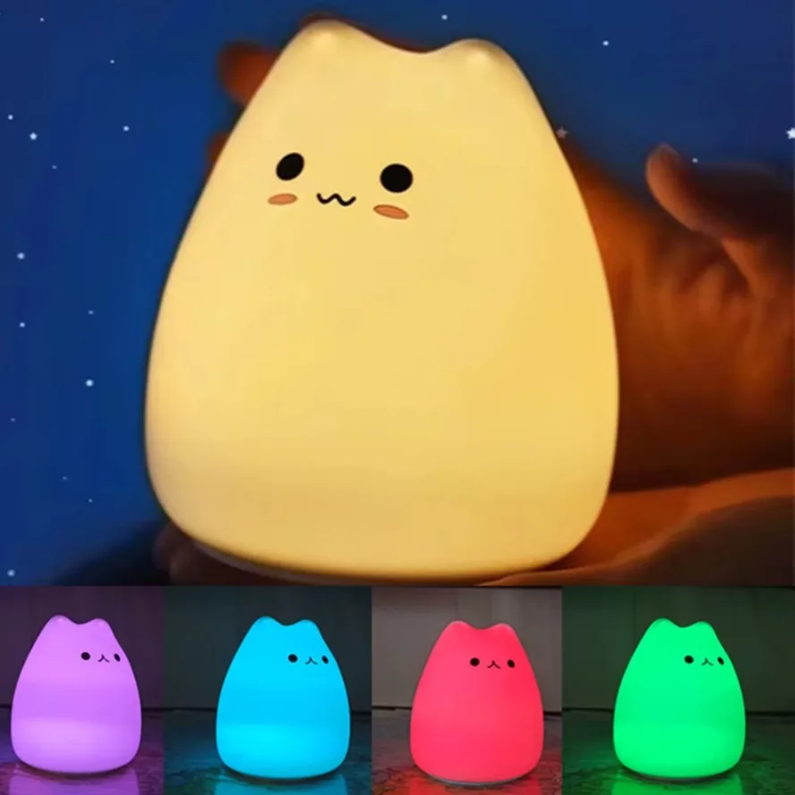 LED Nigh tlight 7 색 부드러운 귀여운 고 - Baby Nursery Colors 리뷰 및 가격