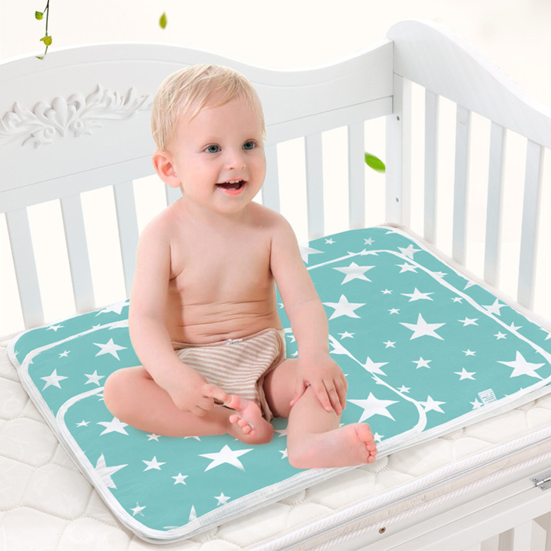 방수 재사용 가능한 신생아 기저귀 변경 매트 커버 면직 - Changing Table Topper 리뷰 및 가격