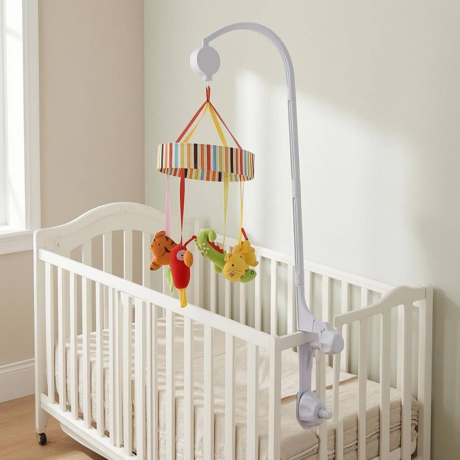 아기 침대 모빌 스탠드 화이트 침대 모빌 홀더 보육원  - Baby Nursery Decor 리뷰 및 가격