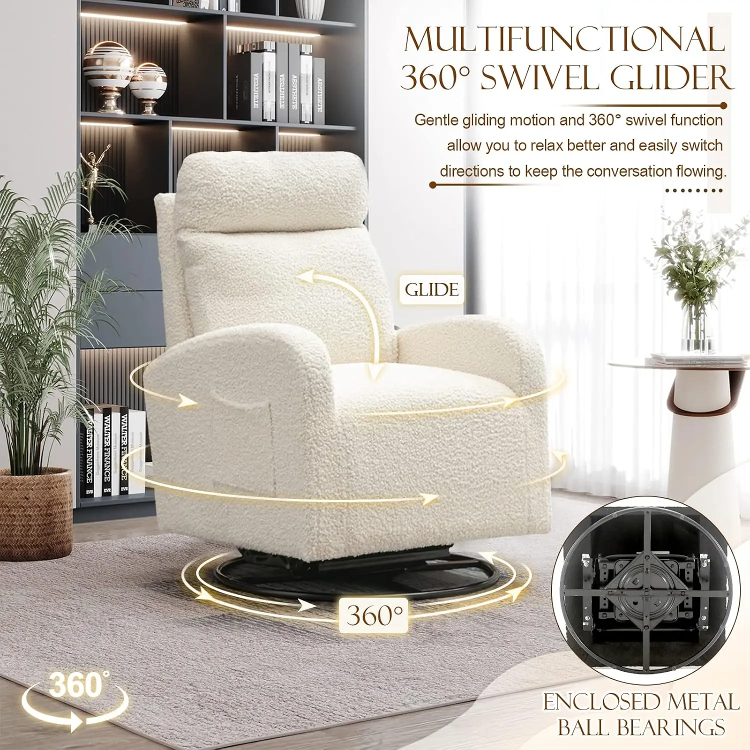 현대식 회전 글라이더 의자, 아기방용 패브릭 커버 글라 - Baby Nursery Glider Chair 리뷰 및 가격
