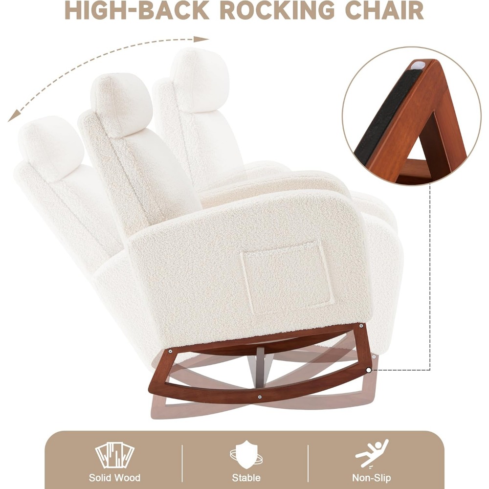 등받이가 높은 흔들의자 보육 의자, 글라이더 흔들의자, - Baby Nursery Glider Chair 리뷰 및 가격
