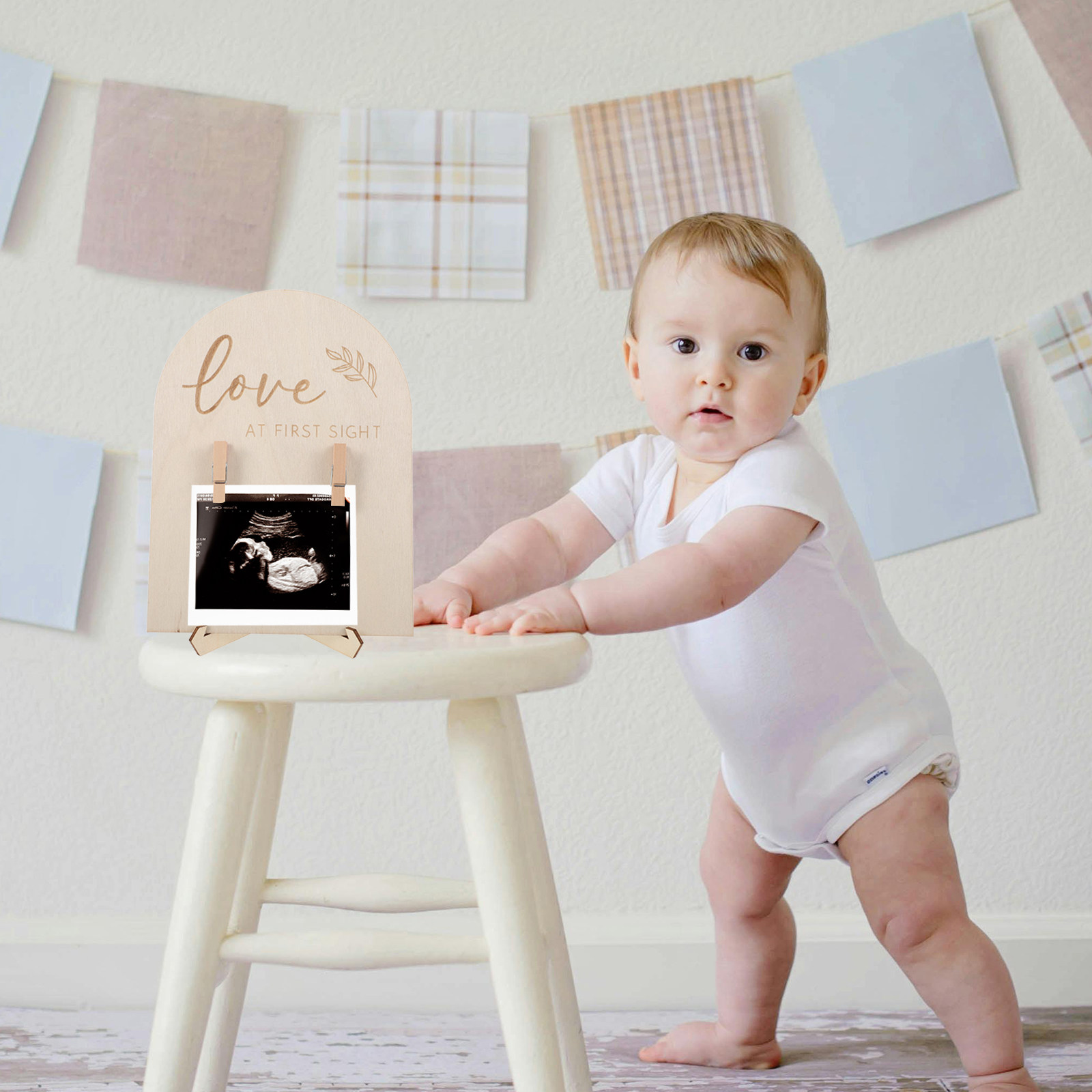 1세트 나무 초음파 사진 액자, 소박한 스타일의 신생아 - Baby Nursery Picture Frames 리뷰 및 가격