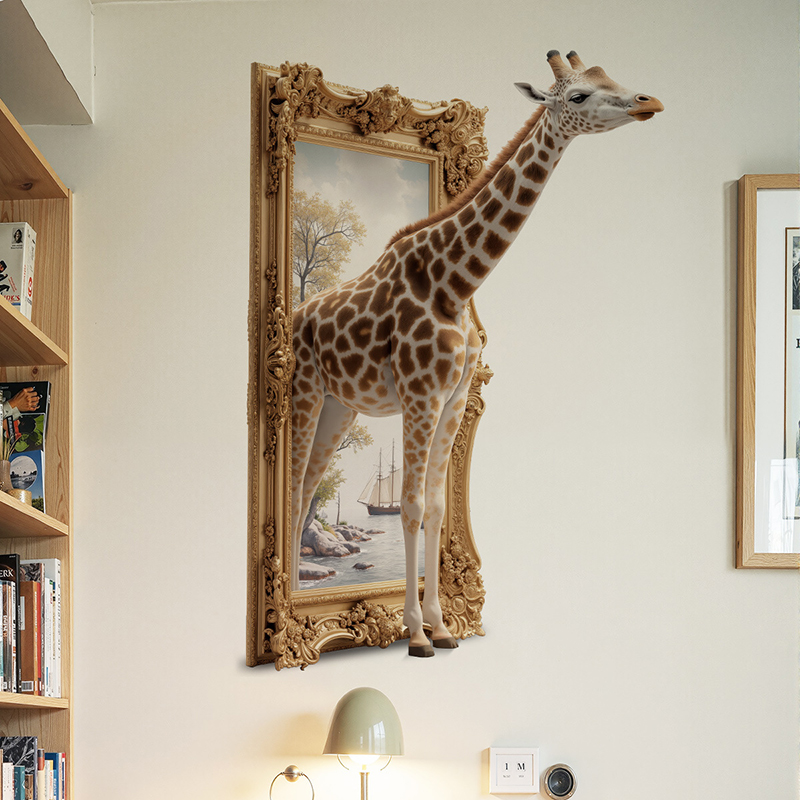 3D 기린 웨어 아웃 북유럽 스타일 액자 벽 스티커 ( - Baby Nursery Picture Frames 리뷰 및 가격