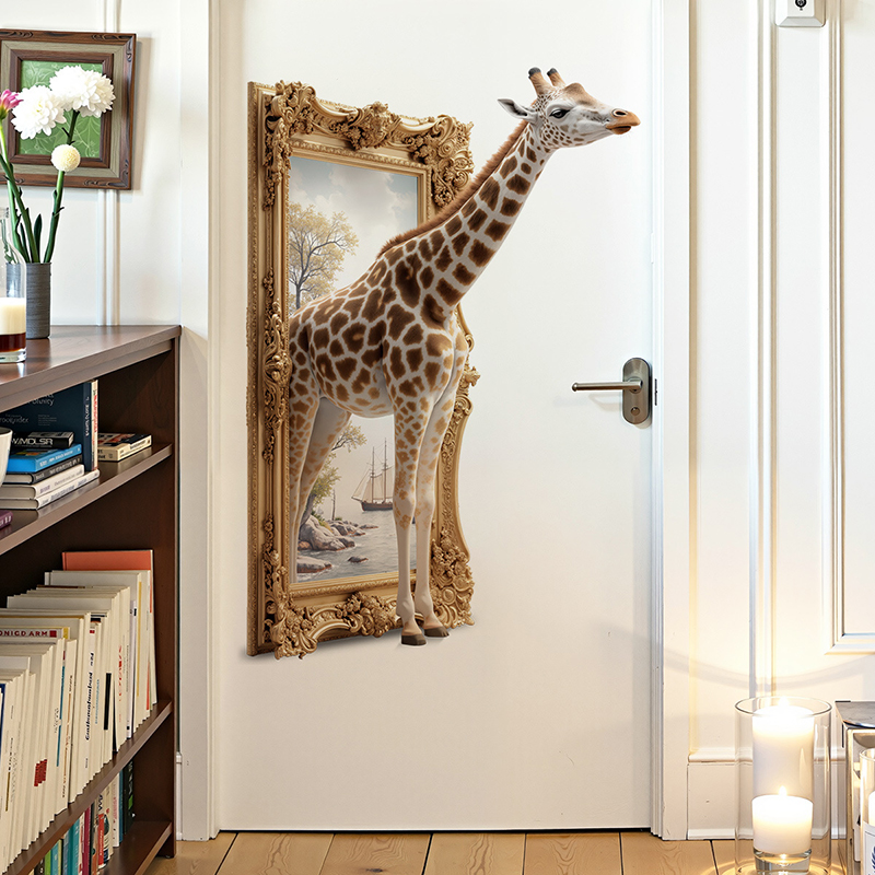 3D 기린 웨어 아웃 북유럽 스타일 액자 벽 스티커 ( - Baby Nursery Picture Frames 리뷰 및 가격