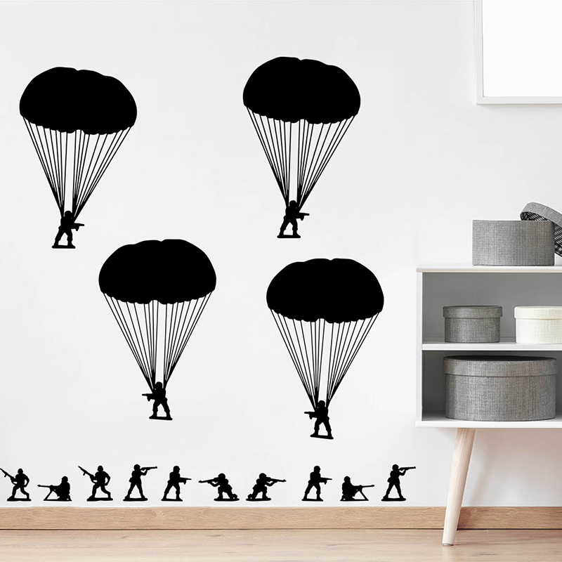 육군 남자 군인 낙하산 병사 벽 스티커, 아기 보육 어 - Baby Nursery Set Furniture 리뷰 및 가격