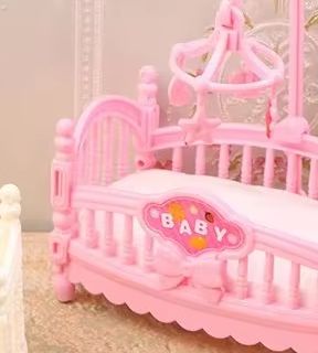 1:12 인형 집 미니어처 미니 아기 침대 요람 보육실 - Baby Nursery Set Furniture 리뷰 및 가격