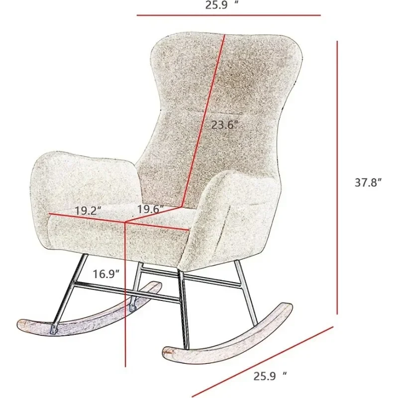 한손즈 흔들의자 유아용, 모던 액센트 흔들의자, 아기용 - Baby Nursery Glider Chair 리뷰 및 가격