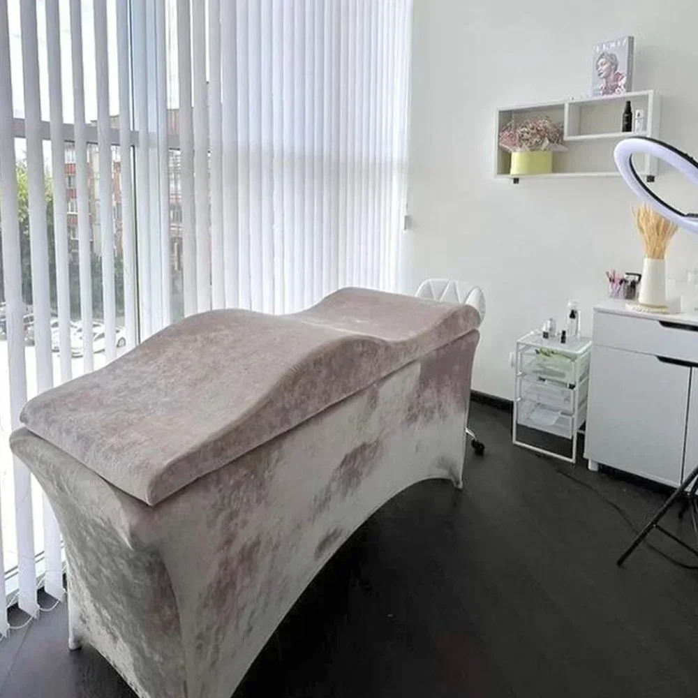 속눈썹 연장 침대 곡선형 디자인 30D 고밀도 폼 벨벳 - Changing Table Topper 리뷰 및 가격