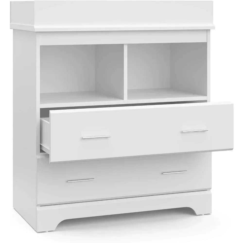 서랍 2개 체인저 드레서(흰색) – 테이블 토퍼가 있는 - Changing Table Topper 리뷰 및 가격