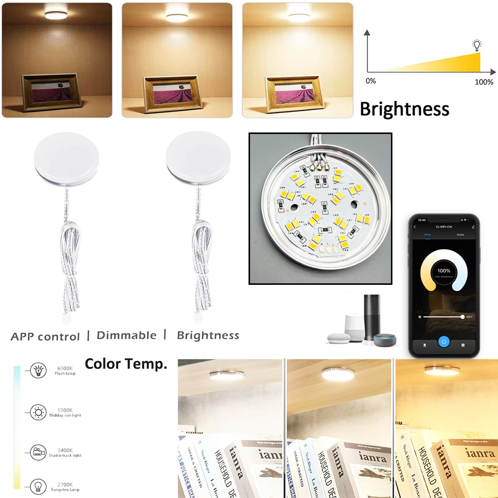 지그비 3.0 원형 듀얼 화이트 LED 언더 캐비닛 조 - Drawer Dresser White 리뷰 및 가격