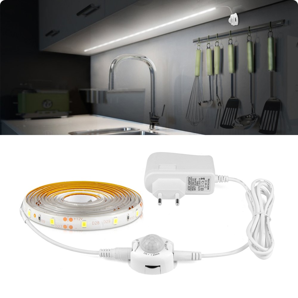무선 PIR 모션 센서 LED 스트립 조명 12V 자동 - Drawer Dresser White 리뷰 및 가격