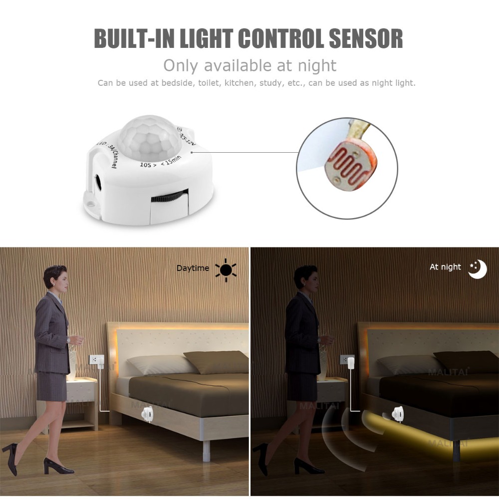 무선 PIR 모션 센서 LED 스트립 조명 12V 자동 - Drawer Dresser White 리뷰 및 가격