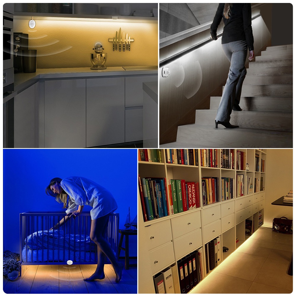 무선 PIR 모션 센서 LED 스트립 조명 12V 자동 - Drawer Dresser White 리뷰 및 가격