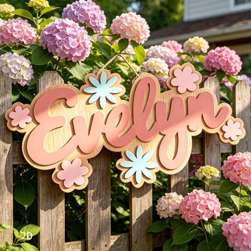 맞춤형 꽃무늬 이름 방 표지판, 맞춤 제작 가능한 파스 - Baby Nursery Decor 리뷰 및 가격