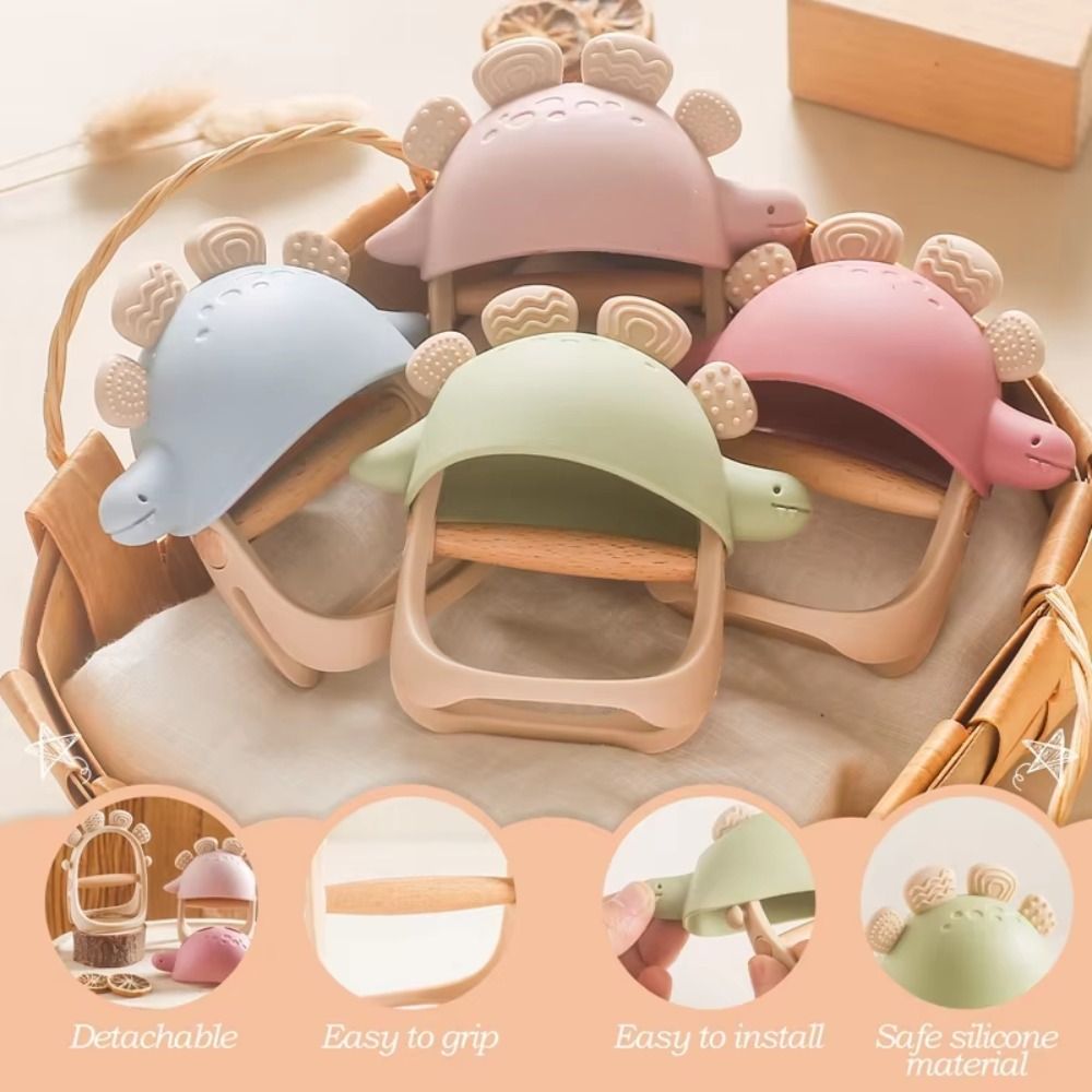 식품 등급 실리콘 공룡 치발기, 분리 가능한 질감 표면 - Baby Nursery Colors 리뷰 및 가격