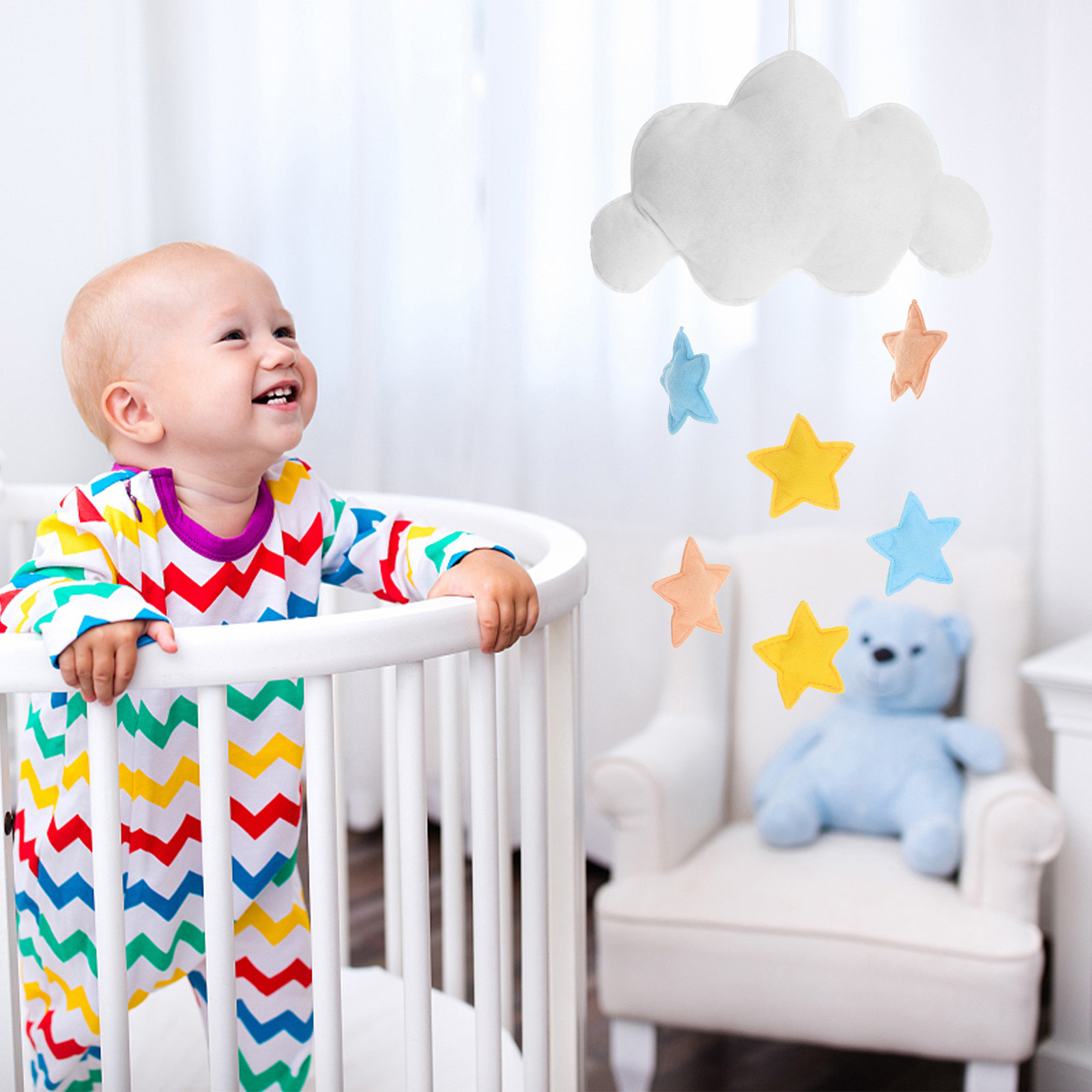 사랑스러운 파스텔 색상의 구름 모양 장식품, 간편한 설 - Baby Nursery Colors 리뷰 및 가격